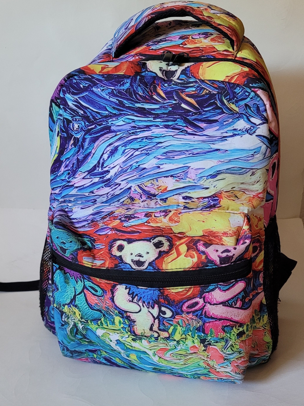 Van Gogh Grateful Dead Dancing Bears Print Backpack - Unbranded